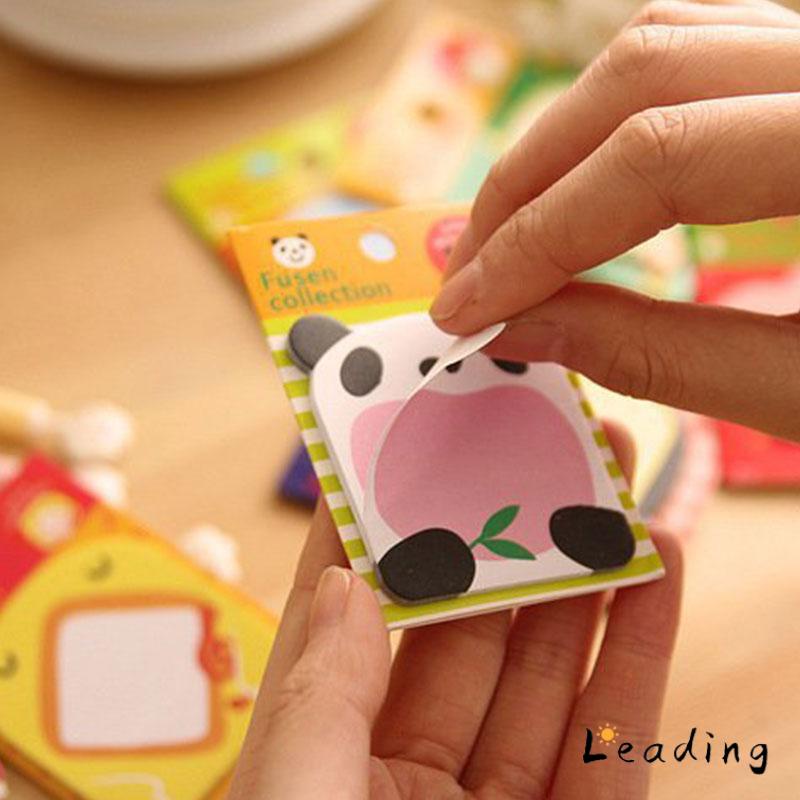 Imoda Kawaii Animals 20 Post-It Notes Waktu Merekam Post-It Notes Catatan Pelajar/Kantor-Le