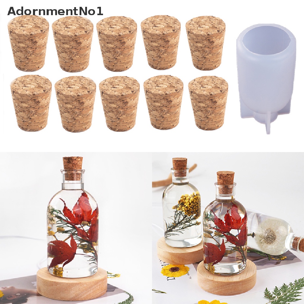 (AdornmentNo1) Cetakan Resin DIY Bentuk Botol Bahan Silikon Untuk Dekorasi Rumah / Pesta