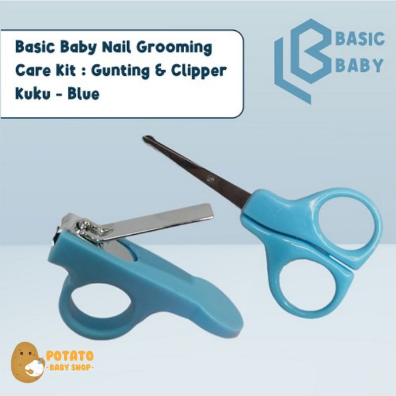 Basic Baby Nail Grooming Care Kit : Gunting + Clipper Kuku - Perawatan Kuku Anak