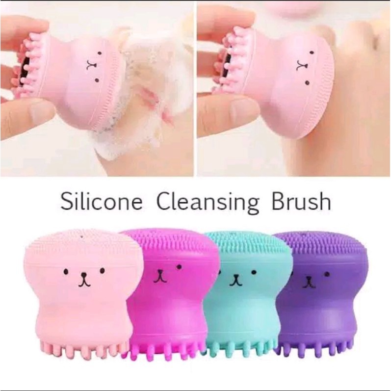 Sponge Gurita / Silicone Cleansing Brush / Face Washing Brush