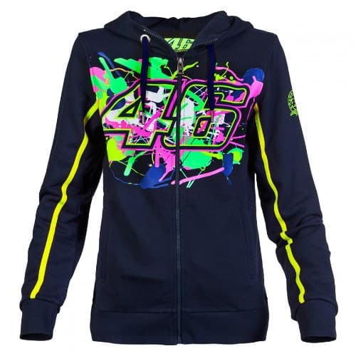 Jaket VR46 Fleece Women Painted - Valentino Rossi Original