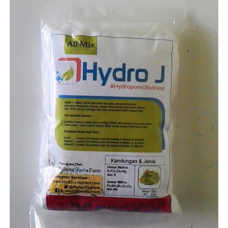 Nutrisi Hidroponik Sayuran (AB Mix Hidro J)