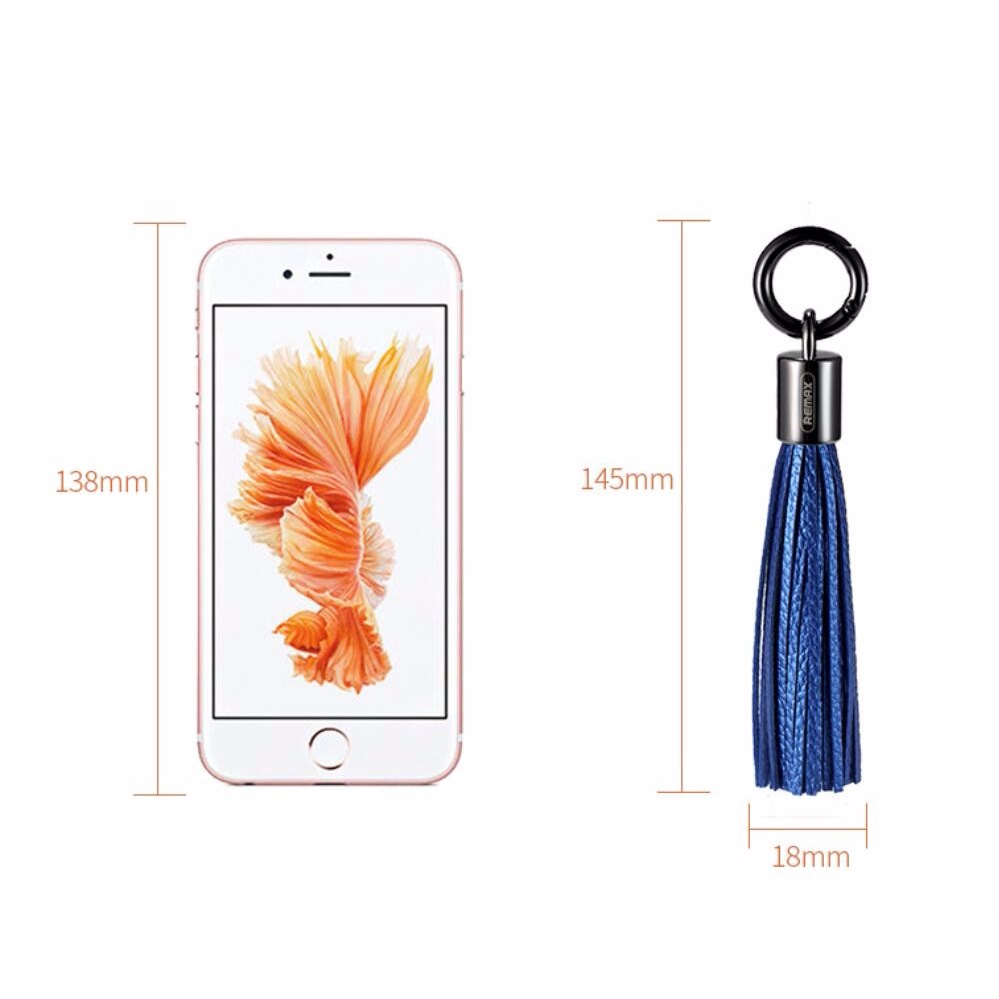 KABEL USB REMAX RING TASSEL RC-053I IPHONE 5G 5S 6G 6 PLUS