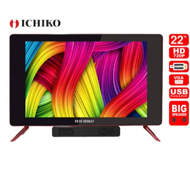 Led Tv Ichiko 22 inc layar segede 24 in