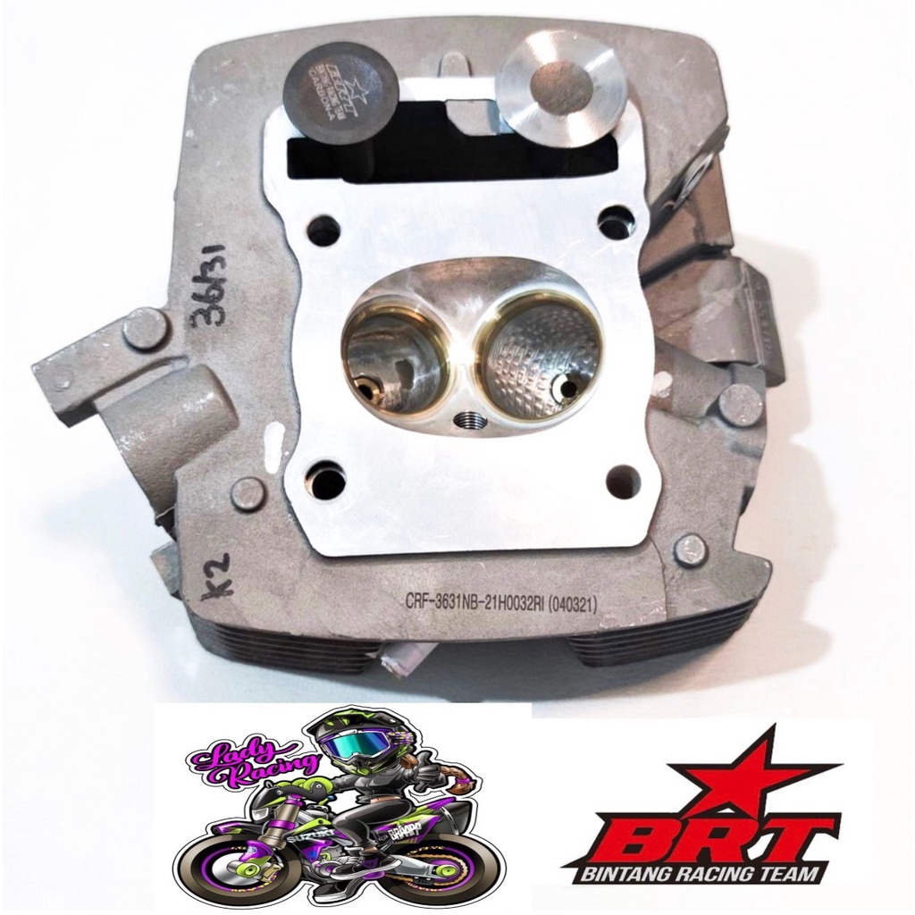 SUPER HEAD BRT ALBRONZE CYLINDER KOP CRF VERZA MEGAPRO NEW CNC PORTING 34 29 36 31