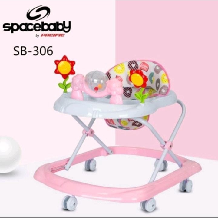 Baby Walker Spacebaby SB306 Roller IC Music Light Sunflower Toy