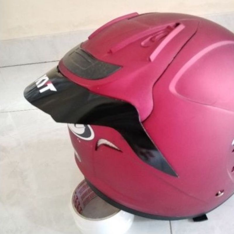 Spoiler helm kyt galaxy, dyr galaxy, hitam,  free double tape nya