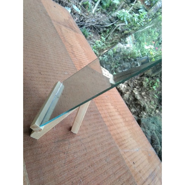 stand akrilik kayu mini tripod