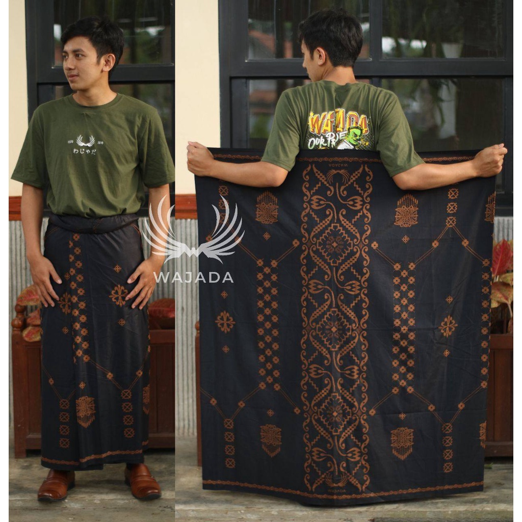 Sarung Batik Dewasa EXLUSIVE textile super Pria Premium motif wayang aksara jawa gus iqdam dan palaikat palekat