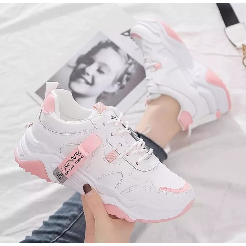 PROMO 7.7 NEW YEAR SALE COD SEPATU SNEAKERS WANITA WANMO/SEPATU FASHION/SEPATU TERBARU 2022-2