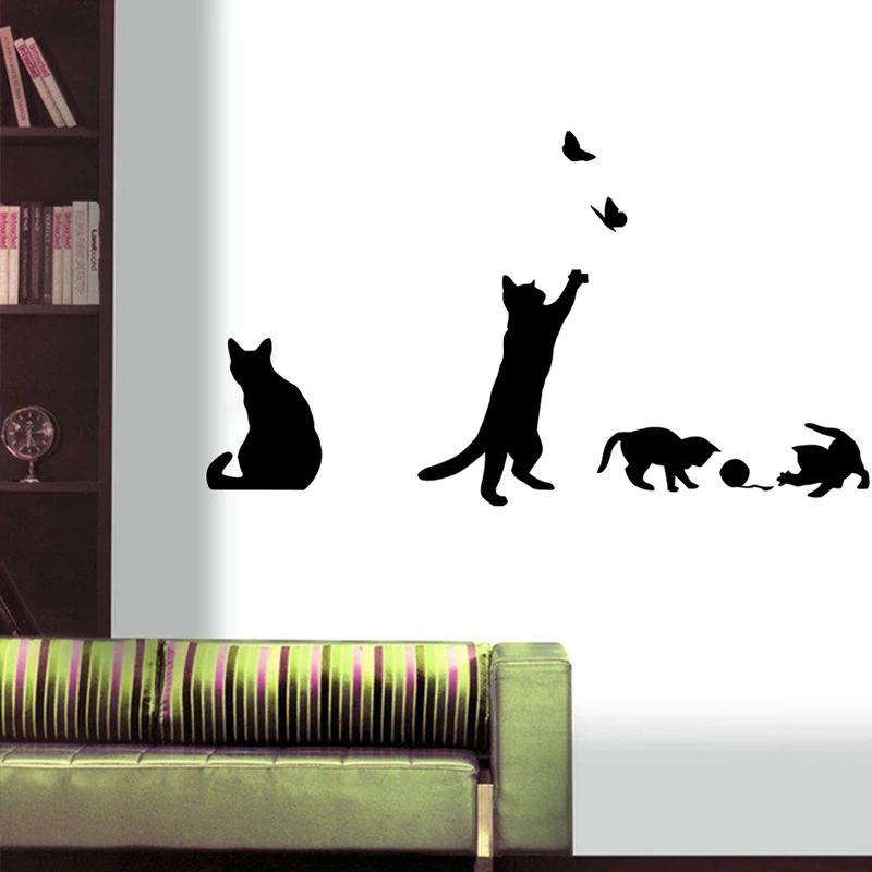 DIY home decor stiker  sweet dreamkucing bermain