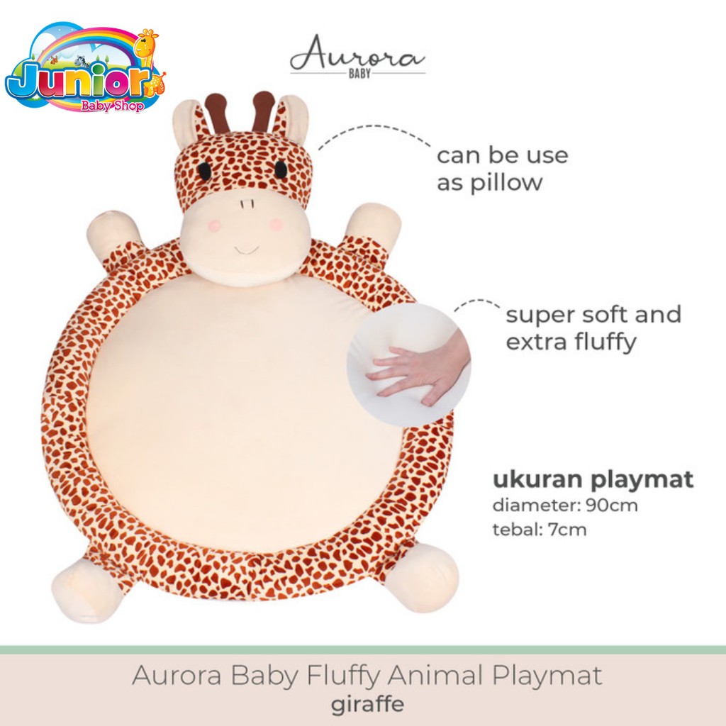 Aurora Baby Fluffy Animal Playmat