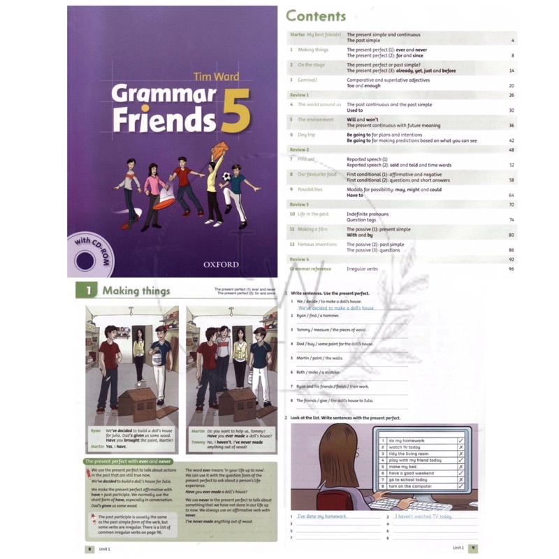 Oxford Grammar Friends Level 1 2 3 4 5 6 - Buku Grammar Inggris Anak SD Family and Friends-5