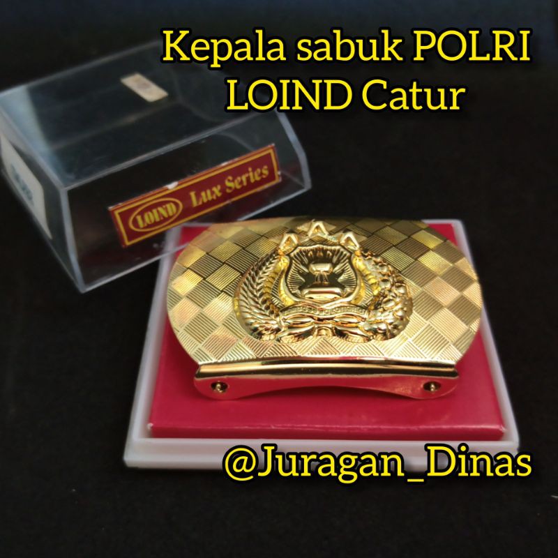 Kepala Sabuk POLRI LOIND Original Catur non braso