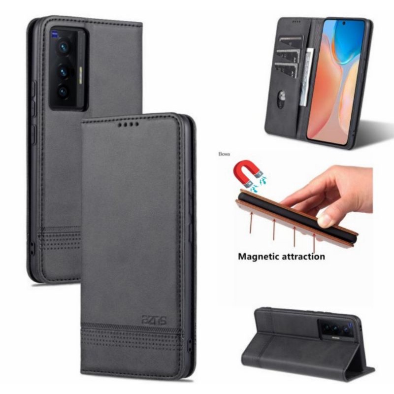 Original Flip Cover Vivo V23E V 23e 2021 Case Sarung Dompet HP Flip Case Slip Card Casing Ori
