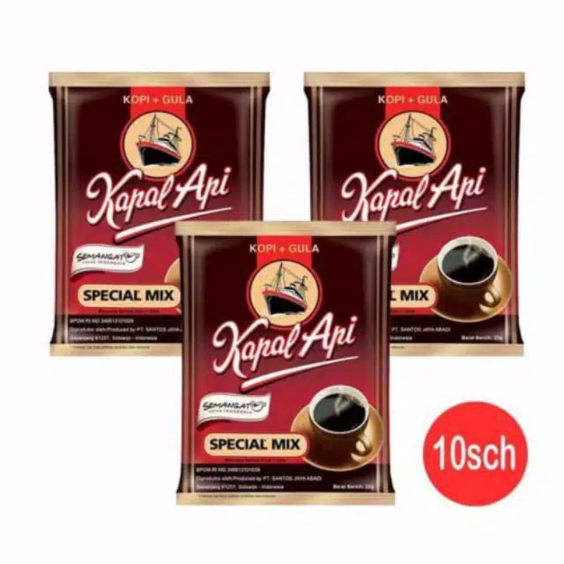 

Kapal Api Special MIX Kopi & Gula Sachet 25g 10 sachet