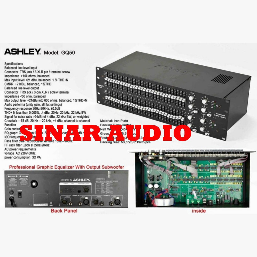 Equalizer Ashley GQ50 Original Equalizer Gq 50 Ashley