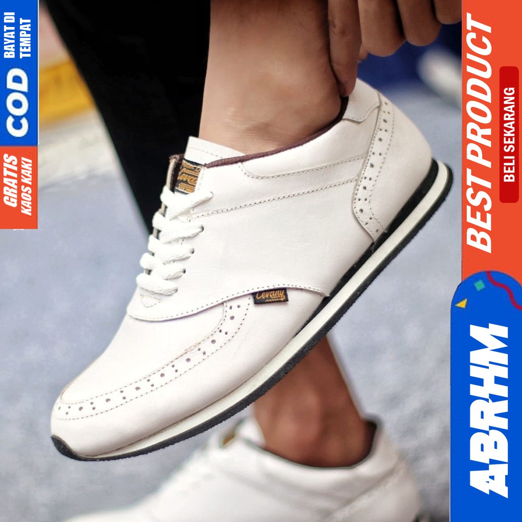 ABRHM X ERZA Sepatu Sneaker Pria Sepatu Pria Casual Sepatu Sneakers Cowok / Cowo Ori Sepatu Kasual Kerja Kuliah Gaya Santai Keren Kekinian Original Murah Terlaris