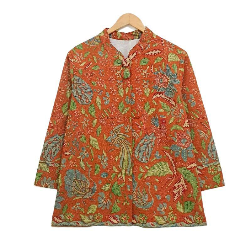 blouse batik tiga negeri baju atasan kantoran