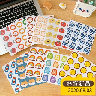  Stiker  Dinding Gaya Korea Motif Beruang  Pelangi Akun 