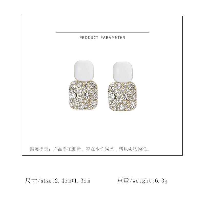 HBS 053 Anting Berlian Anting Kotak Anting Korea Anting bulat anting wanita perempuan murah fashion wanita style