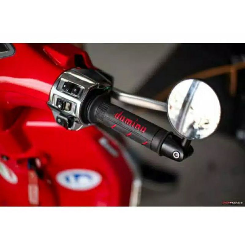 Paket Spion Jalu Bulat Cembung CNC+ Handgrip Domino&amp;Jalu As Roba Buah Naga Universal