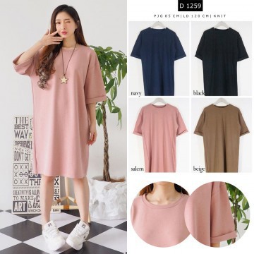 Dress Knit Jumbo Wanita Hello elice ( D 1259 )