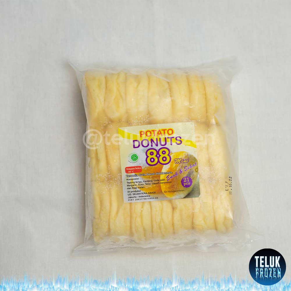 

potato donuts 88 mini isi 21 pcs donat kentang gula halus donut enak