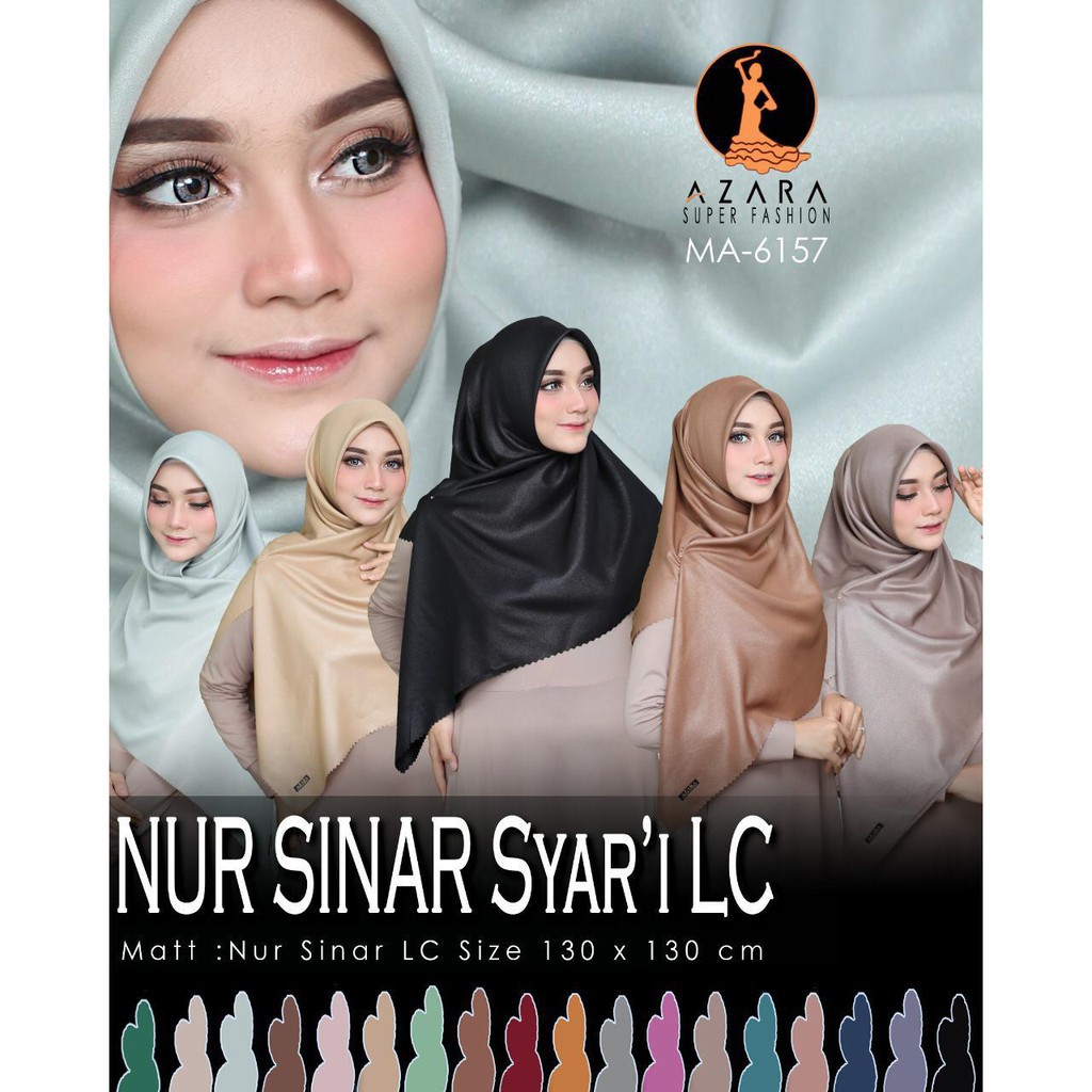 AV - JILBAB LASERCUT GLITTER GLOWING HIJAB SEGI EMPAT POLOS JUMBO LC LUXURY GRATIS ONGKIR