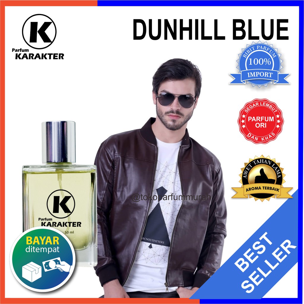 Bisa Cod | Parfum Cowok Dunhill Blue  Bibit Parfum Import Wangi &amp; Tahan Lama  Kemasan 50ml