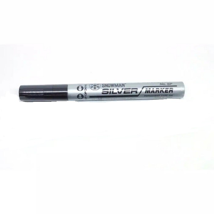 Spidol Snowman Paint Marker Silver Kecil