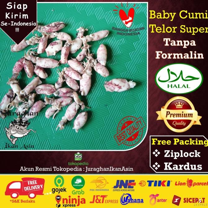 

Cumi Baby / Baby Cumi Kering Kualitas super dan Premium, 500 Gr