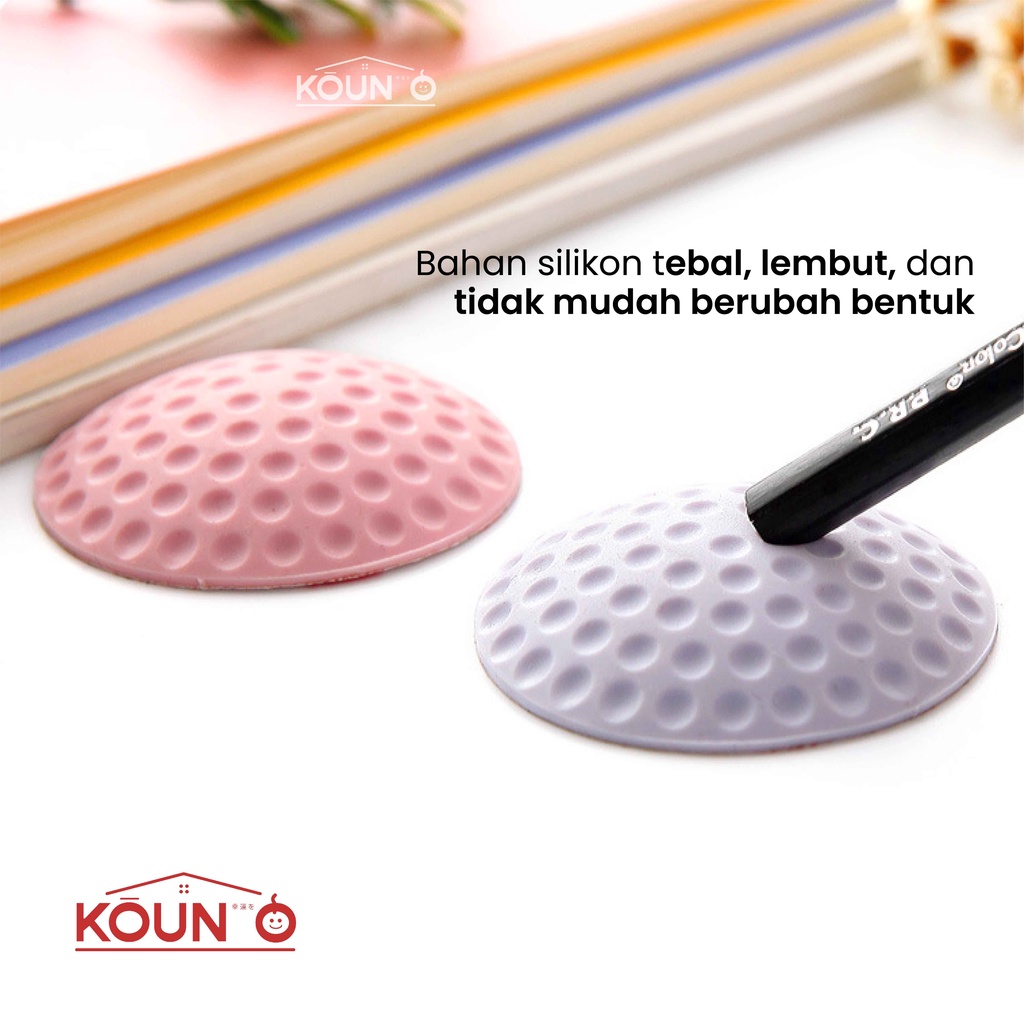 Bantalan Pelindung Pengaman Pengganjal Penahan Pintu Dinding Tembok Lemari Karet Silikon Silicone