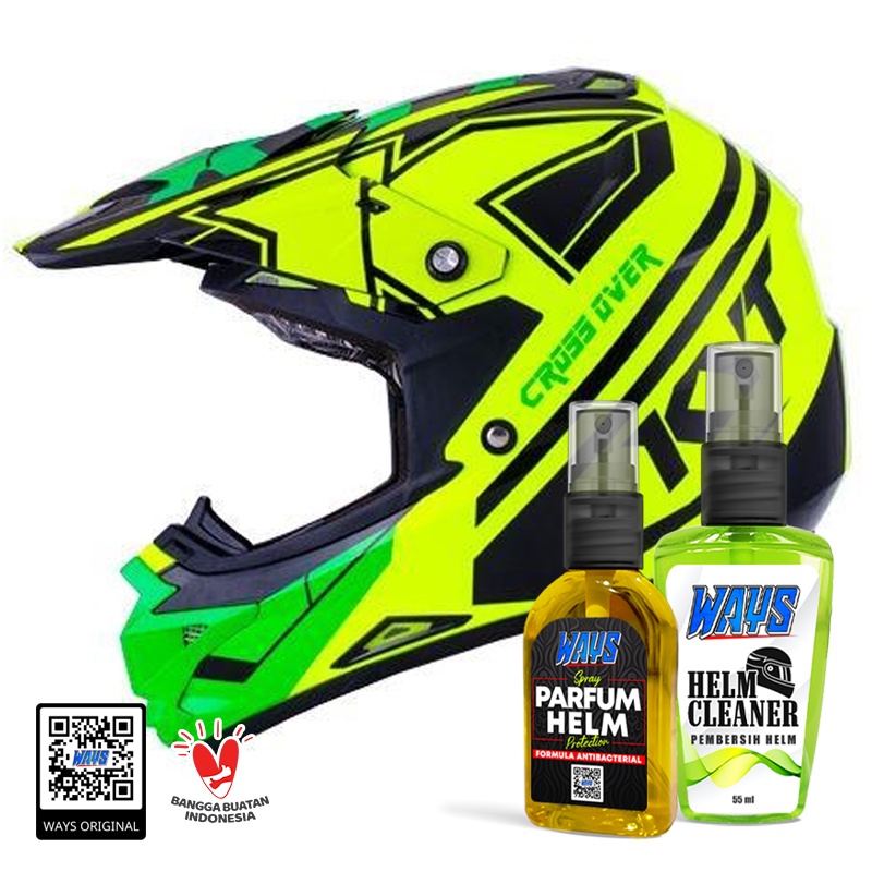 Pembersih Pengkilap Helm Body Visor Kaca - Parfum Pewangi Helmet Cross Full Half Face Motor WAYS