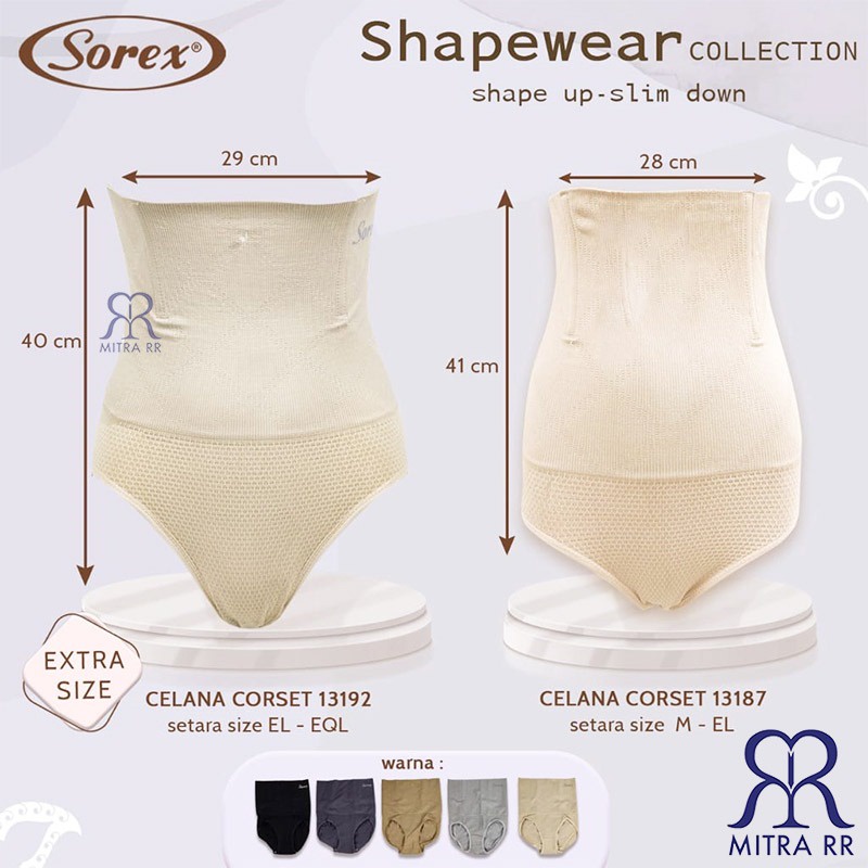 Korset Celana Pelangsing Extrasize Fit To XXXL | Shapewear Collection Sorex 13192 | Khusus Ukuran Besar Big Size Corset