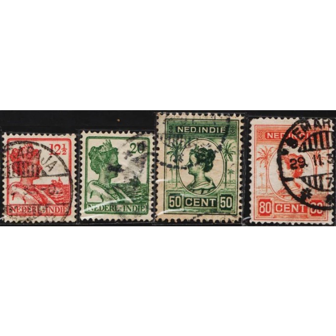 

Perangko Filateli I19 Netherlands Indies FU 3v 1913 - 1932 Queen Wilhelmina