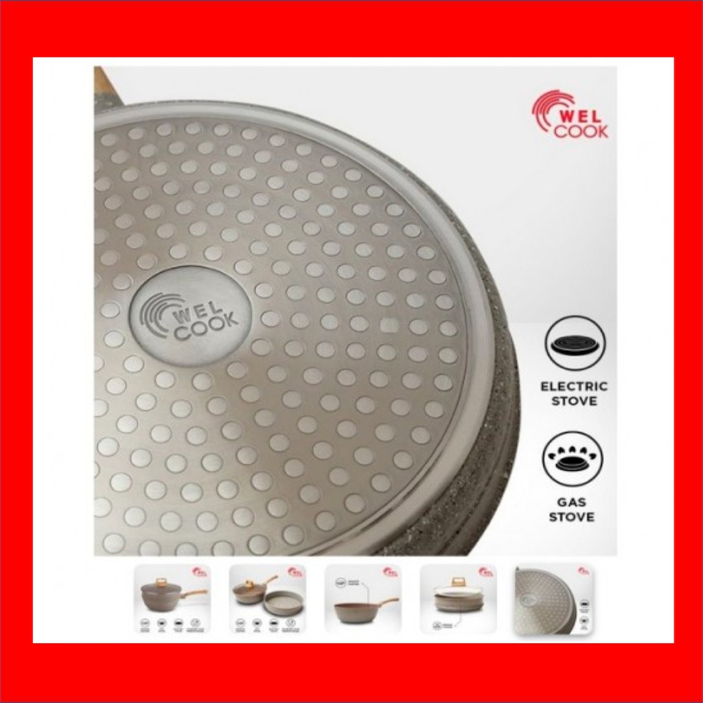 Panci wajan elektrik Panci multifungsi Panci wok pan Welcook Elegante