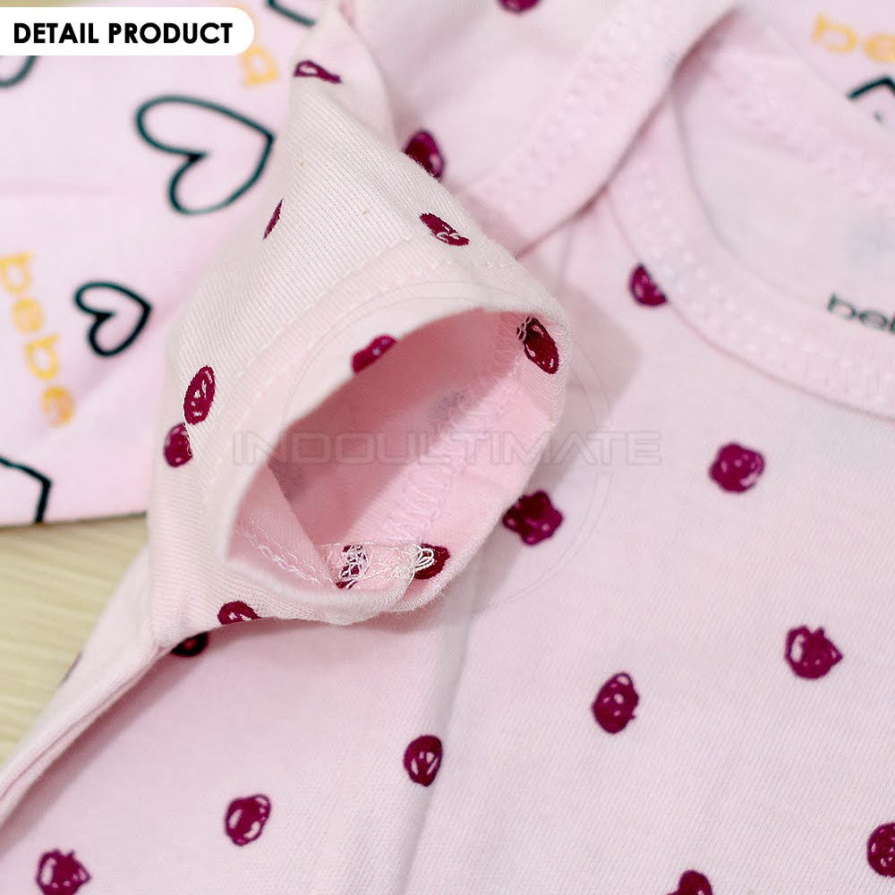 SET 3in1 Sleepsuit Bayi Baru Lahir + Jumper Pendek + Bando BN-5216 Jumsuit Import Jumpsuit Anak Bayi Balita Baju Tidur Bayi Pakaian Bayi Newborn Pita Kepala bayi Baby Head Band Kaos Bayi