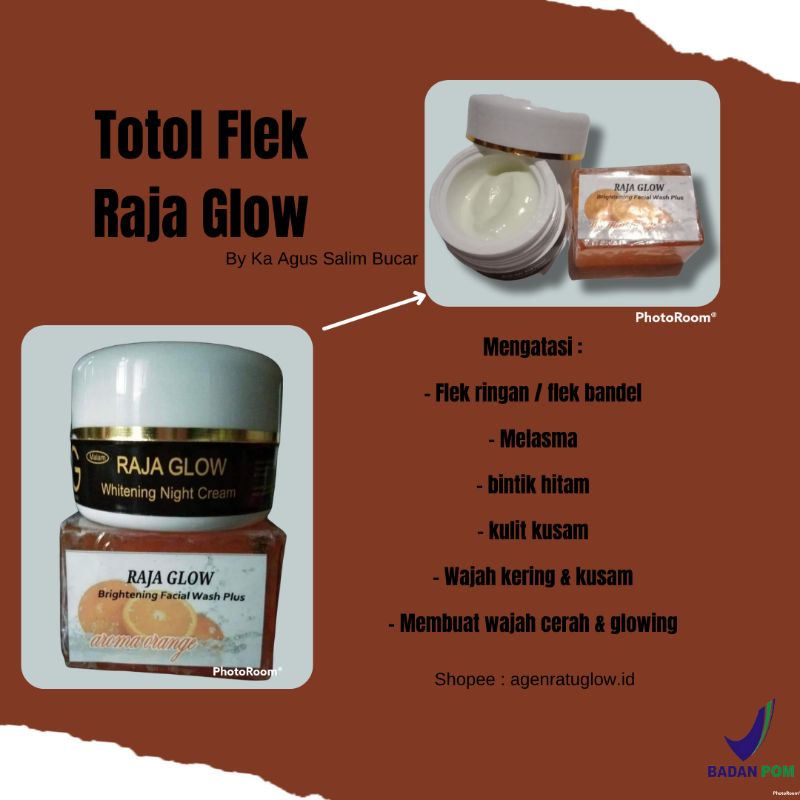 TOTOL FLEK RAJA GLOW RATU GLOW BPOM ORI