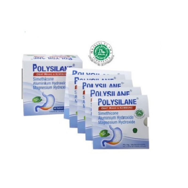 Polysilane Tablet satu strip isi 8 tab