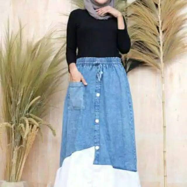 ROK JEANS WASH BUTTON COMBY/ROK JEANS BUTTON MAYUNG