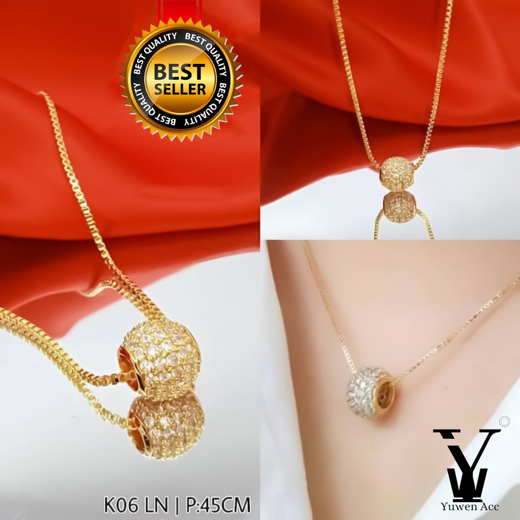 Kalung wanita xuping liontin bola -perhiasan xuping k06 LN