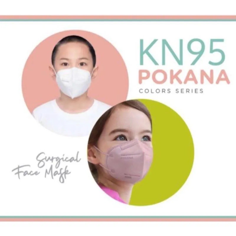 POKANA KN95 6 -ply Earloop Medical Face Mask Kids - Sachet 2 s