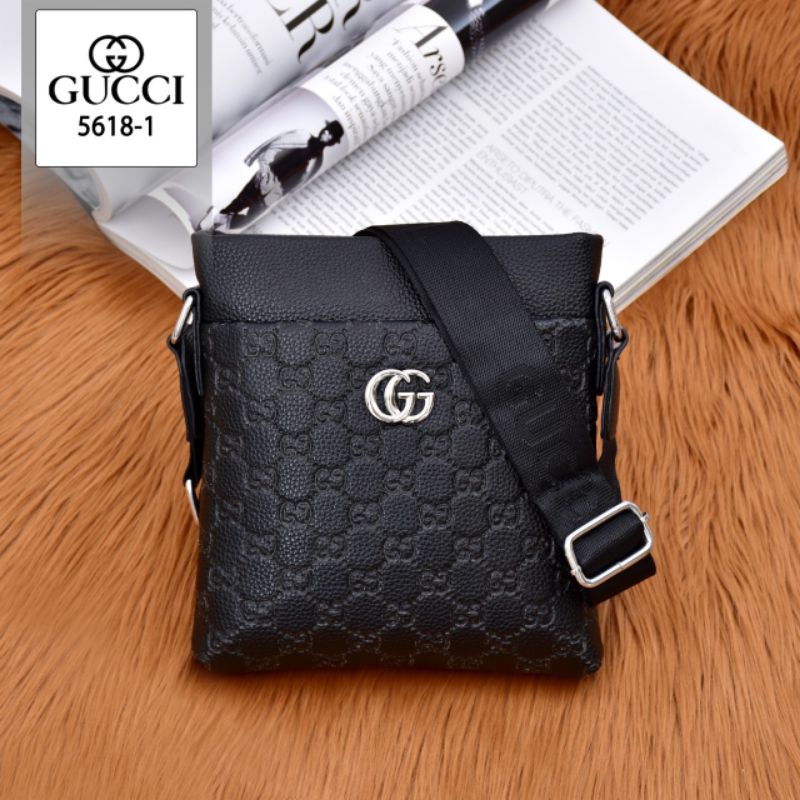 TAS SELEMPANG PRIA GUCCI 5618-1 SEMIPREMIUM