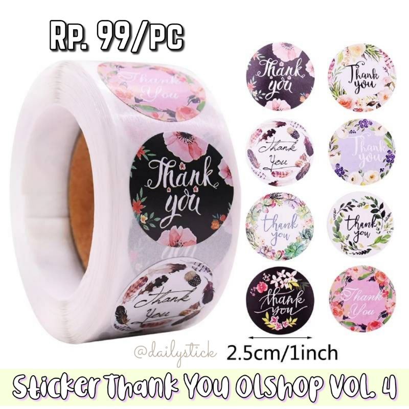 

Sticker Thank You Olshop Vol. 4