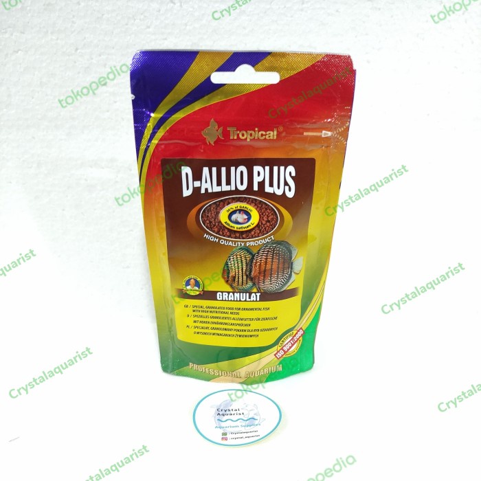 Pelet Discus Tropical D Allio Gran 80 ml Penambah Nutrisi Imun Ikan