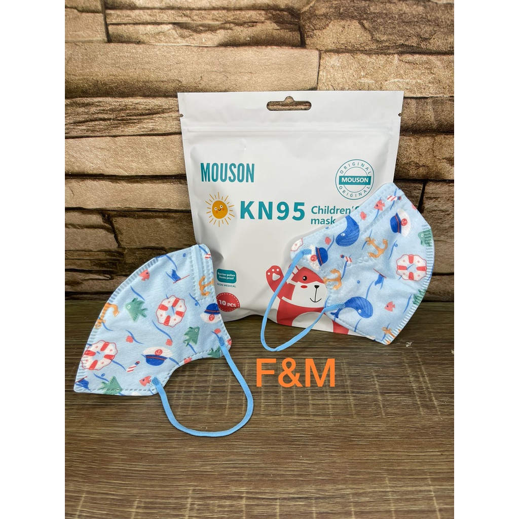 Masker Kn95 Anak Mouson / Masker Motif Anak Isi 10pcs