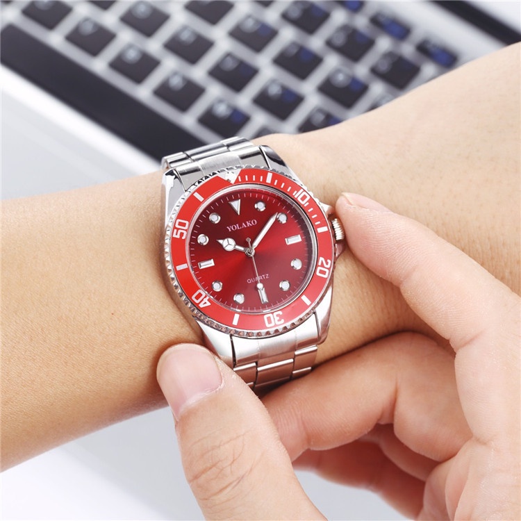 ✅Grosir Jam Senen - Jam Tangan Pria Wanita Model RLX Submarine Yolako Jam Tangan Rantai Quartz