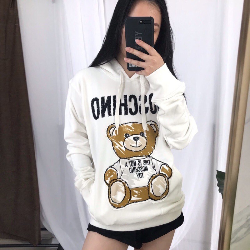 moschino bear hoodie