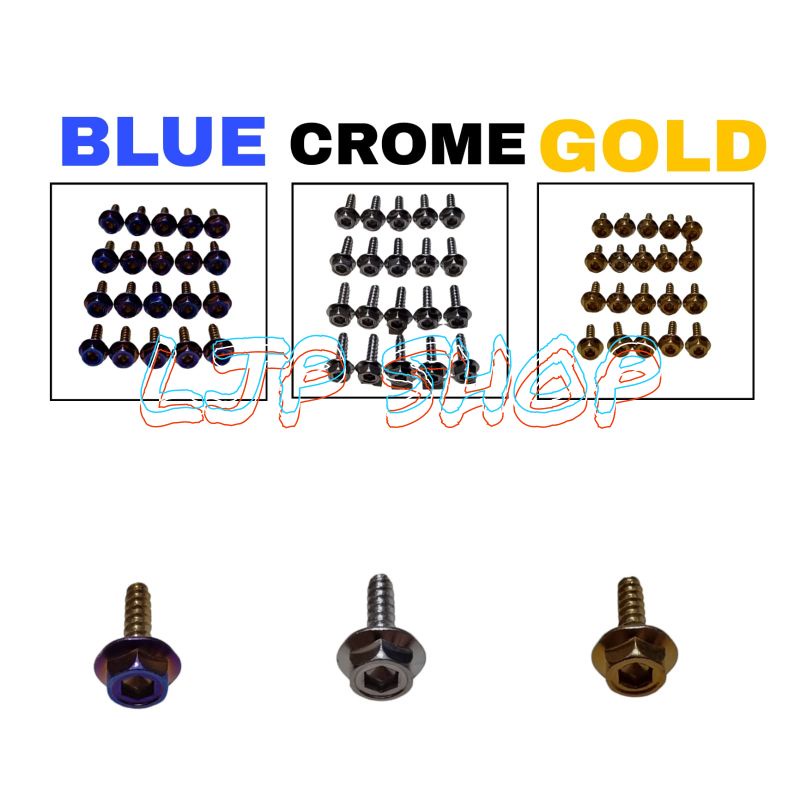 BAUT BODY PROBOLT MODEL 2 KUNCI 2 TONE GOLD CROME